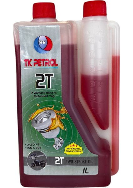 2t Motor Yağı 2 Zamanlı Ölçekli Yağ 1 Lt