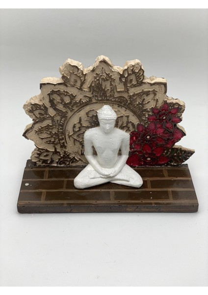 El Yapımı Desenli Buda Kardelen Mumluk Tütsülük