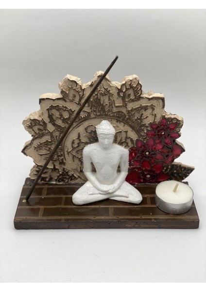 El Yapımı Desenli Buda Kardelen Mumluk Tütsülük fiyatları