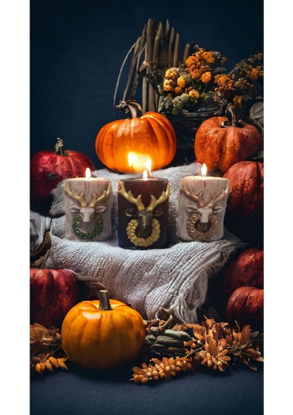 3 Lü Yılbaşı Set Yılbaşı Masası Dekoratif Süs