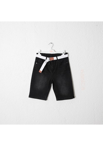 Kemerli Kot Şort