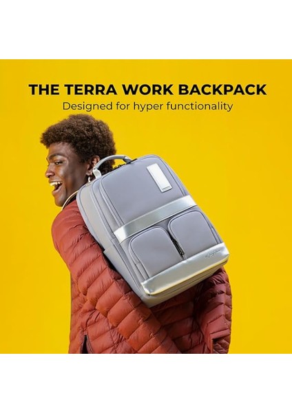 Terra Iş Sırt Çantası 25L Premium Naylon 16" Dizüstü Bilgisayar Sırt Çantası