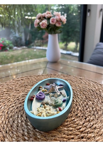 El Yapımı Deniz Temalı Kokulu Soya Mum - Dekoratif Mumluk- Şık Hediye& Hediye Paketi modelleri