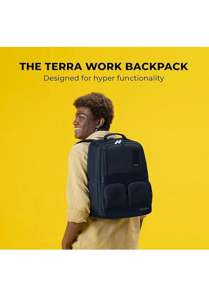 Terra Iş Sırt Çantası 25L Premium Naylon 16" Dizüstü Bilgisayar Sırt Çantası