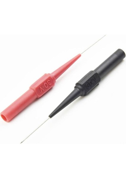 2 Adet Iğne Tip Multimetre Test Prob Ucu 30V 1A Banana Uyumlu Izoleli Paslanmaz Çelik Ölçüm Pini indirimleri
