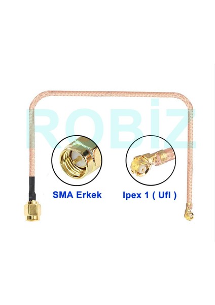 15CM Sma Erkek Ipex1 Mhf1 Rf Bağlantı Kablosu Altın Kaplama Soket Konnektör Koaksiyel Kablo Ufl fiyatları