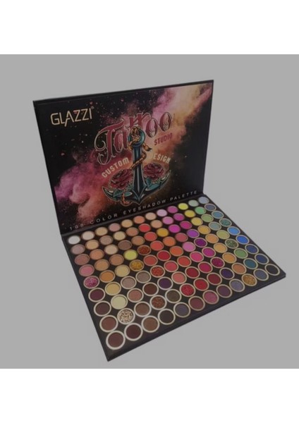 Glazzı Tattoo Studio 108 Renkli Far Paleti