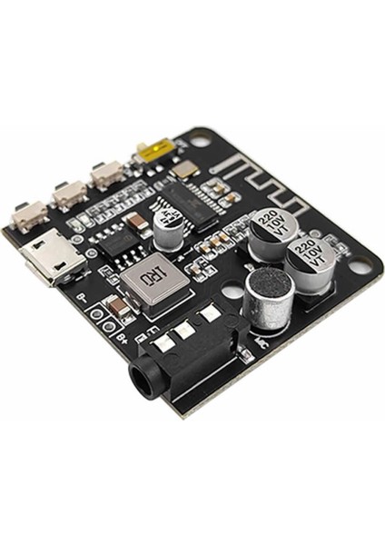 Bluetooth 5 Pro Kablosuz Ses Çalma Modülü Mikrofon Giriş Stereo Müzik Mp3 3.7V Lityum Pil Batarya