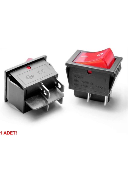16A 250V On / Off Anahtar Latch 4 Pin Buton Yüksek Akım Kcd4 LED Işıklı Switch Panel Tip Montaj indirimleri