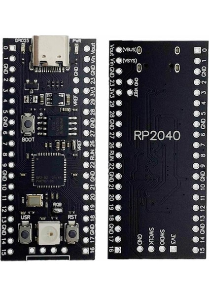 Raspberry Pi Pico RP2040 16MB Modül Type C Dual Core 264KB Arm Cortex-M0+ Micro Kontrolör modelleri