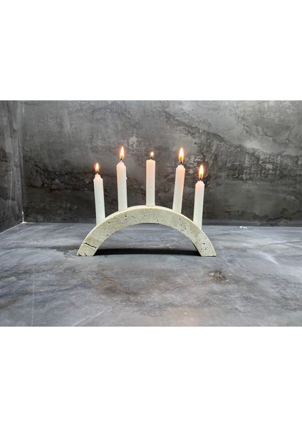 Doğal Traverten Mermer Mumluk indirimleri