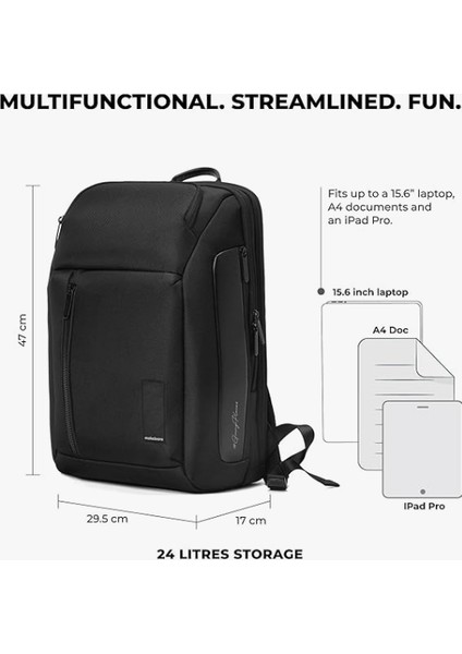The Transit Sırt Çantası Pro 24L Premium Naylon 15.6" Çok Amaçlı Dizüstü Bilgisayar Sırt Çantası