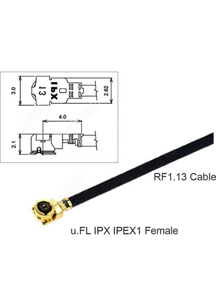 15CM Ipex1 Erkek Ipex1 Dişi Rf Bağlantı Kablosu Altın Kaplama Rf Anten Mhf1 Ufl U.fl Mini Pcıe fırsatları