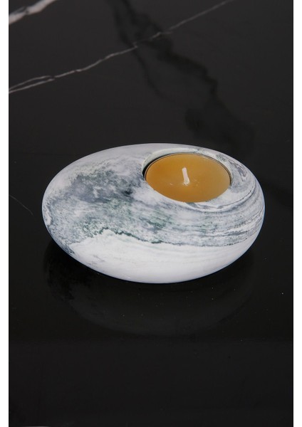 El Yapımı Tealight Beton Mumluk