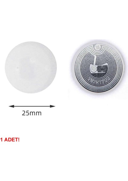 13.56MHZ Uıd Değiştirilebilir 25MM Rfid Etiket Nfc Okunabilir Yazılabilir Göstergeç 13.56 Mhz indirimleri