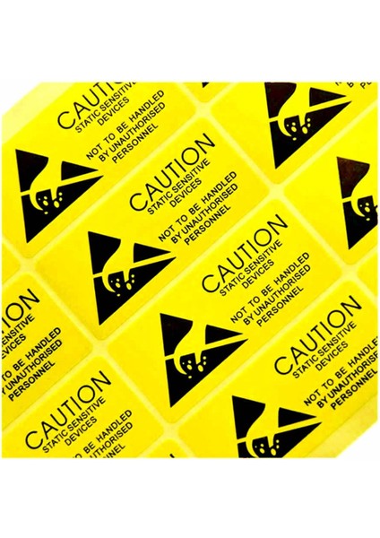 10 Adet Antistatik Uyarı Etiketi Elektrostatik Elektrik Esd Ikaz Caution Dikkat Yapışkan Stiker modelleri