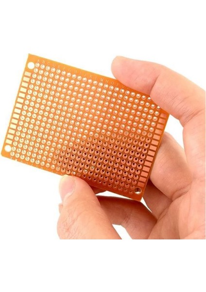 5X7CM Pertinaks Pcb Proto 10X24 432 Adet Bakır Delik Prototip Deney Kartı 2.54MM Pertenaks