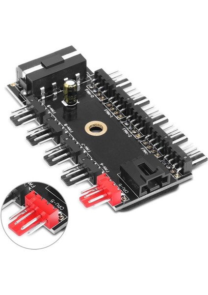 10 Port Fan Çoğaltıcı Hub Kartı Ide Güç Giriş Soketi 12V 3 4 ... modelleri