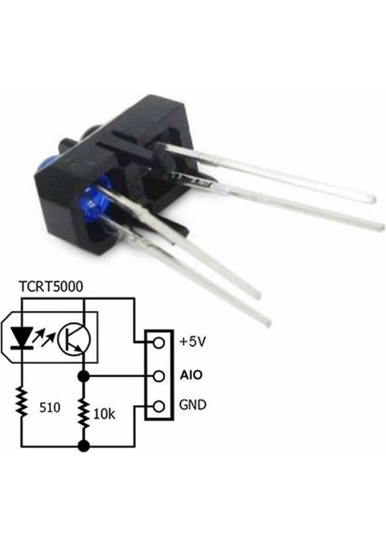 TCRT5000 Ir Kızılötesi Engel Algılama Sensörü Infrared Yakınlık Mesafe Yansıma Optik Sensör Sumo
