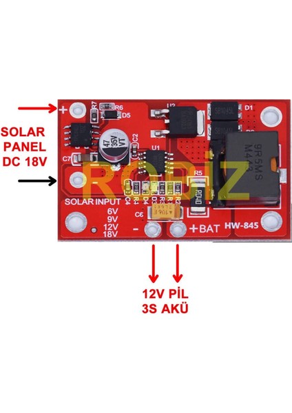 Mppt Solar Panel 12V Akü Şarj Kartı CN3767 13,5V 3A Pil Batarya Kurşun Asit Akü Şarj Güneş Pili fiyatları