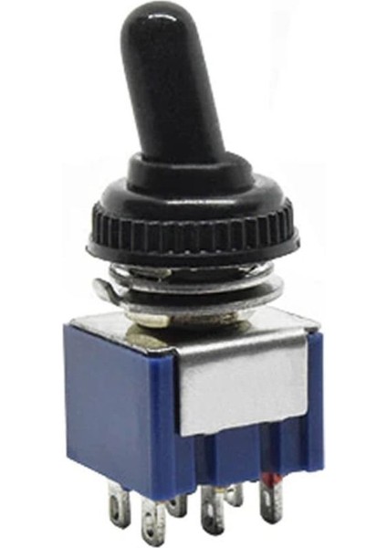 MTS-203 Mini Toggle Çift Anahtar 3A 250V On / Off / On 6 Pin 3 Pozisyon