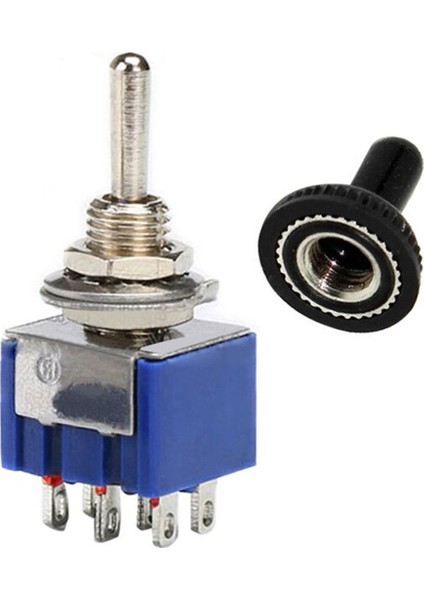 MTS-203 Mini Toggle Çift Anahtar 3A 250V On / Off / On 6 Pin 3 Pozisyon modelleri