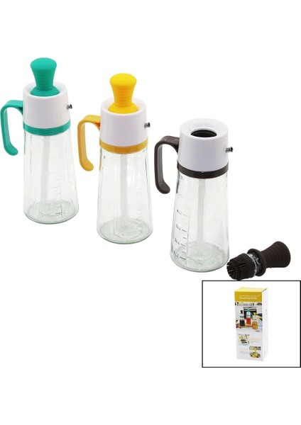 Camyağdanlık Silikon Fırçalı Tıpapls.kapak - Kulpölçekli - 630ML