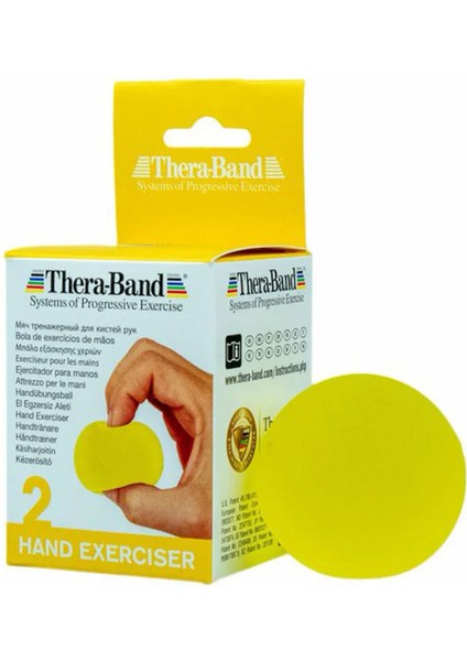 ® Hand Exerciser El Egzersiz Topu - Sarı - Hafif (Ekstra Yumuşak) – Kavrama Gücü ve El Kaslarını Geliştiren Rehabilitasyon Ürünü