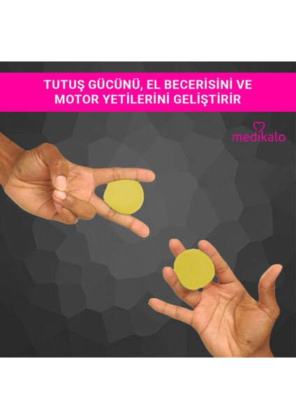 ® Hand Exerciser El Egzersiz Topu - Sarı - Hafif (Ekstra Yumuşak) – Kavrama Gücü ve El Kaslarını Geliştiren Rehabilitasyon Ürünü modelleri