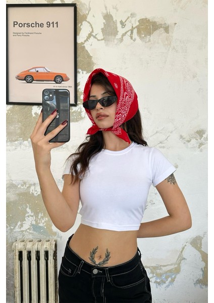 Atelier Basic Beyaz Crop