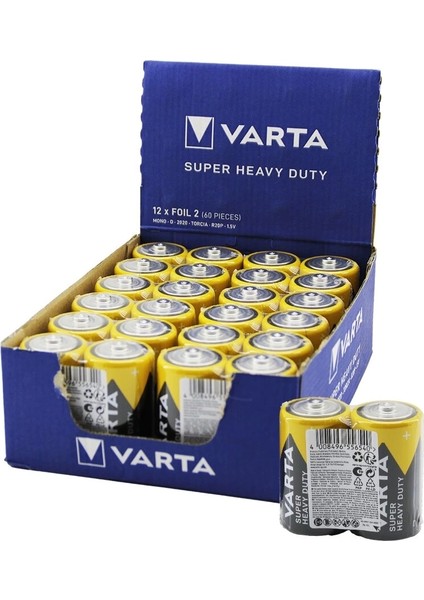 Varta Büyük Pil D 24PCS