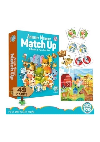 Toys Animals Memory Match Up