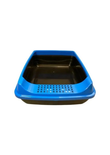 Açık Kedi Tuvaleti - Paspaslı Set - Mavi