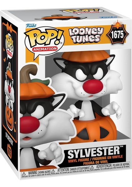 Animation: Looney Tunes - Sylvester W/pumpkin Figür