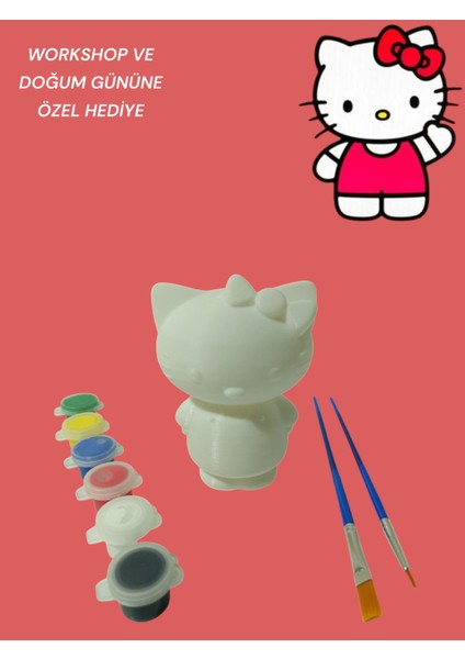 HELLO KİTTY 3D FİGÜR BOYAMA SETİ