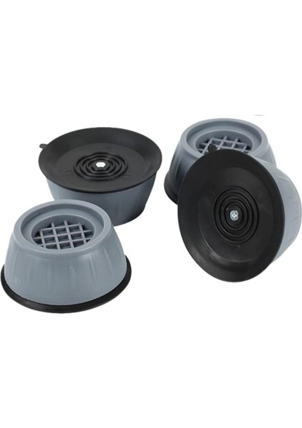 Xm 4 Adet Gürültü Engelleyici ve Kaymaz Titreşim Önleyici Kauçuk Ayak Pedleri Çamaşır Makinesi Stoper 4'lü Set