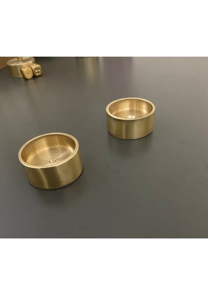 El Yapımı Pirinç Tealight Mumluk