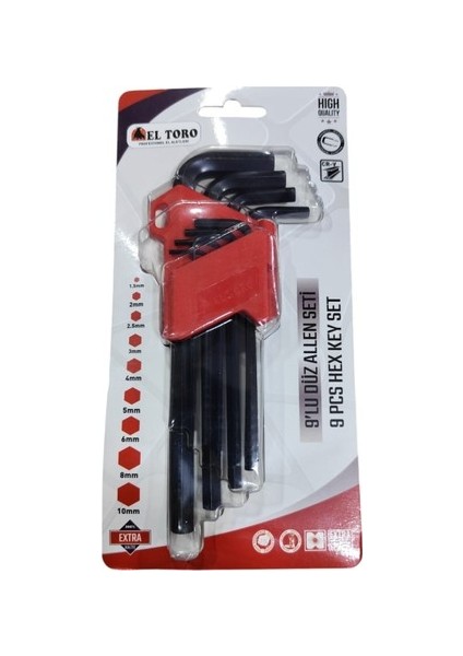 Uzun Torx Allen Seti (9 Pcs)