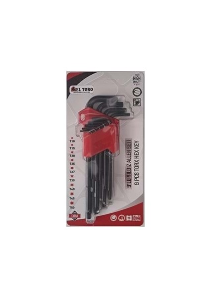Uzun Torx Allen Seti (9 Pcs)