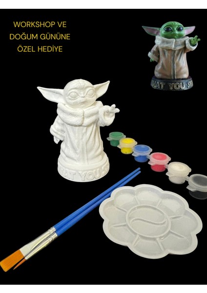 BABY YODA 3D FİGÜR BOYAMA SETİ