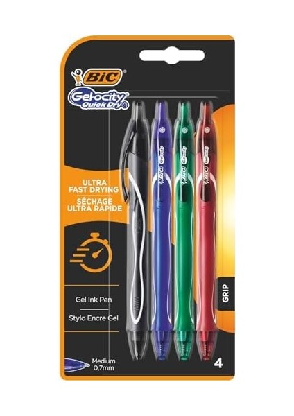Gelocity Quick Dry 4'lü Blister Jel Kalem Karışık Renkler