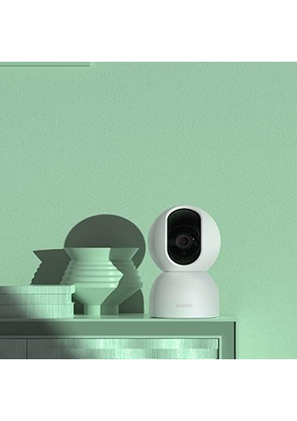 Akıllı Kamera C400, 1440P Wifi Kamera, Bebek Monitörü, Iç Mekan Kamerası, Evcil Hayvan Kamerası, Gece Görüşü, 360° Dönen Başlık, Beyaz fiyatları