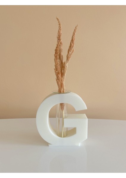 G Harfi Dekoratif Vazo 3D Doğa Dostu