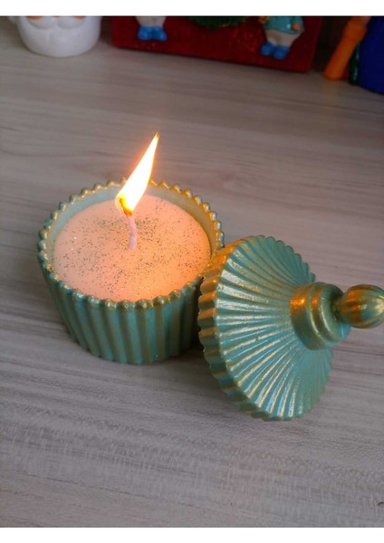 Kapaklı Mumluk Kokulu Mum