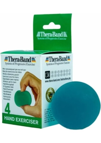® Hand Exerciser El Egzersiz Topu - Yeşil - Orta – Kavrama Gücü ve El Kaslarını Geliştiren Rehabilitasyon Ürünü