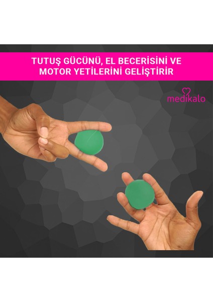® Hand Exerciser El Egzersiz Topu - Yeşil - Orta – Kavrama Gücü ve El Kaslarını Geliştiren Rehabilitasyon Ürünü modelleri