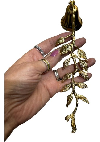 Yapraklı Dallı Mum Söndürücü-Gold