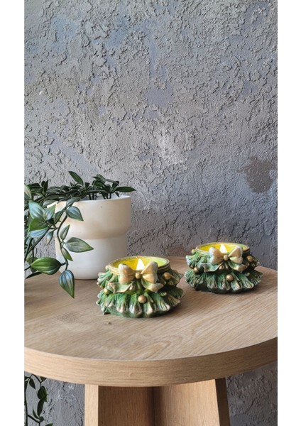 2'li Mumluk, Dekoratif Polyester Mumluk, Biblo, Ev Dekorasyon indirimleri