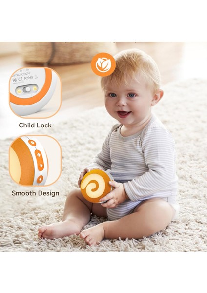 Gürültü Makinesi Bebek,21 Ses ve Gece Lambası, USB Şarj Edilebilir fırsatları