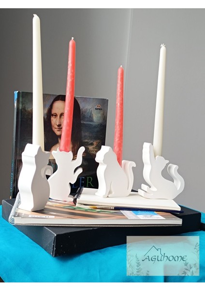 Minimal Kedi Model Mumluk Şamdan fırsatları